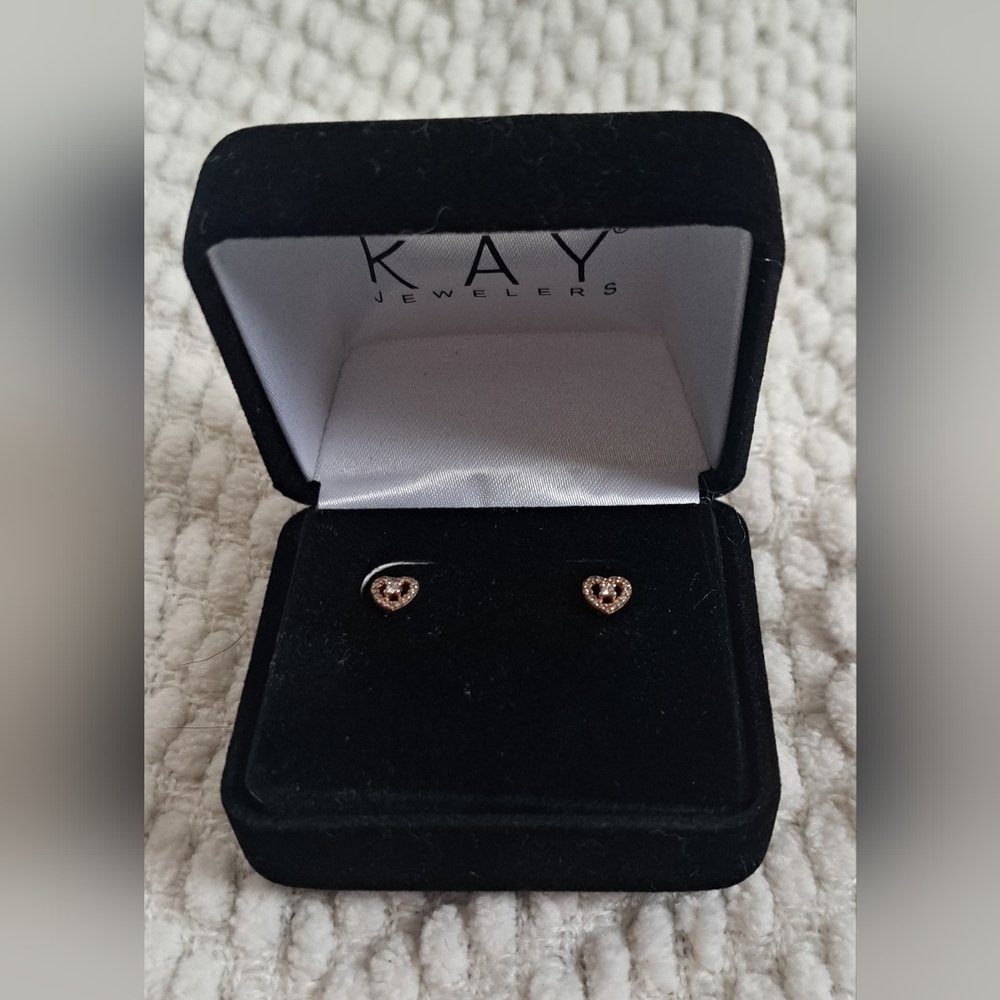 Kay Jewelers 10k Heart Earrings